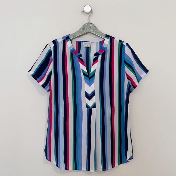 Van Heusen Striped Short Sleeve Top - Picture 6 of 6